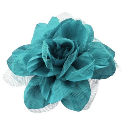 180650-AQ- AQUA COLOR FLOWER BROOCH